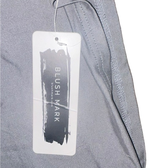 NWT!! Sexy Blush Mark spaghetti strap Maxi Size Large Gray Color Long Dress - Picture 2 of 10